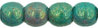 Cristal Checo - Bola - 4mm - Opaque Luster Turquoise & Pink (50 Uds.)