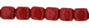 Cristal Checo - Cubo - 4mm - Opaque Red (50 Uds.)