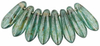 Cristal Checo - Daga - 3/10mm - Luster Transparent Green (50 Uds.)
