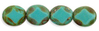 Cristal Checo - Diamond - 9/8mm - Turquoise Picasso (10 Uds.)