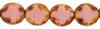 Cristal Checo - Diamond - 9/8mm - Coral Pink Picasso (10 Uds.)