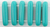 Cristal Checo - Barra - 15/5mm - Turquoise (25 Uds.)