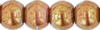Cristal Checo - Bola - 4mm - Luster Opaque Rose & Gold Topaz (50 Uds.)