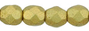 Cristal Checo - Facetada - 3mm - Matte Metallic Aztec Gold (100 Uds.)