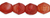 Cristal Checo - Facetada - 4mm - Matte Crimson Chrysalis HurriCane Glass (50 Uds.)