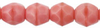 Cristal Checo - Facetada - 6mm - Pink Coral (25 Uds.)
