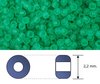 Toho - Rocalla - 11/0 - Transparent Frosted Dark Peridot (10 gramos)