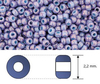 Toho - Rocalla - 11/0 - Marbled Opaque Light Blue & Amethyst (10 gramos)