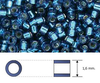 Miyuki - Delica - 11/0 - Dyed Silver Lined Blue Zircon (5 gramos)
