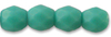 Cristal Checo - Facetada - 4mm - Matte Opaque Turquoise (50 Uds.)