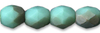Cristal Checo - Facetada - 4mm - Matte Opaque Turquoise Celsian (50 Uds.)