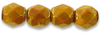 Cristal Checo - Facetada - 4mm - Olive Jade Peach Lumi (50 Uds.)