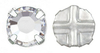 Cristal Checo Engastado - Extra Chaton Roses - ss30 - Crystal & Silver (6 Uds.)