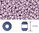 Toho - Rocalla - 11/0 - Matte Galvanized Lavender (10 gramos)