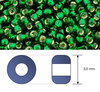 Toho - Rocalla - 8/0 - Silver-Lined Green Emerald (10 gramos)