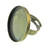 Fornitura - Base Anillo - 25mm - Aro ajustable - Bronce Antiguo (1 Uds.)