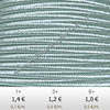 Textil - Soutache-Rayón - 3mm - Light Teal (Azul Verdoso Claro) (2 metros)