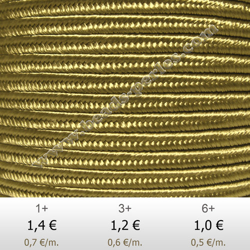 Textil - Soutache-Rayón - 3mm - Bronze (Bronce) (2 metros)