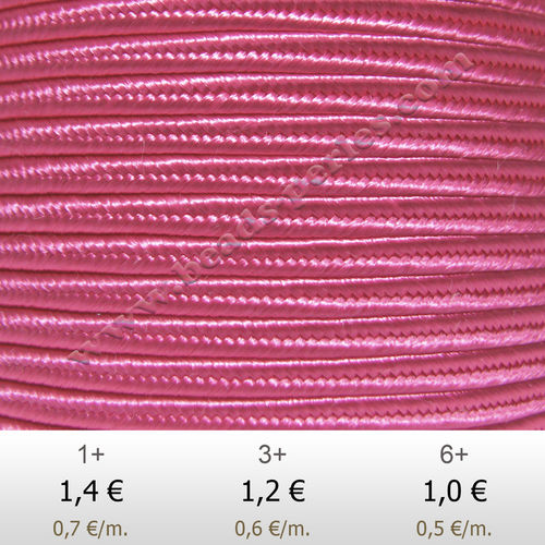 Textil - Soutache-Rayón - 3mm - Pink (Rosa) (2 metros)