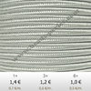 Textil - Soutache-Rayón - 3mm - Silver (Plata) (2 metros)
