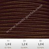 Textil - Soutache-Rayón - 3mm - Dark Brown (Marrón Oscuro) (2 metros)