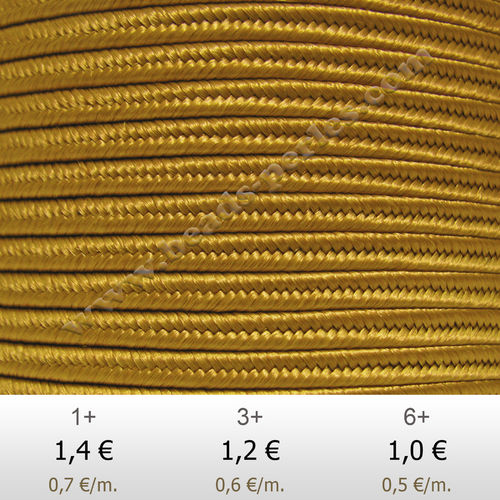 Textil - Soutache-Rayón - 3mm - Tan (Bronceado) (2 metros)