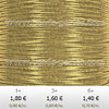 Textil - Soutache Metalizado - 3mm - Color Oro Metalizado (2 metros)