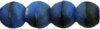 Cristal Checo - Bola - 4mm - Blue with Black Swirl (50 Uds.)