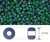 Toho - Rocalla - 11/0 - Matte Color Iris Teal (10 gramos)