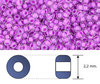 Toho - Rocalla - 11/0 - Inside Color Crystal & Wisteria Lined (10 gramos)
