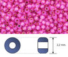 Toho - Rocalla - 11/0 - Silver-Lined Milky Hot Pink (10 gramos)
