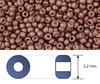 Toho - Rocalla - 11/0 - Permanent Finish - Matte Galvanized Mauve (10 gramos)