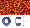 Toho - Rocalla - 8/0 - Silver-Lined Burnt Orange (10 gramos)