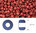 Toho - Rocalla - 8/0 - Permanent Finish - Matte Galvanized Brick Red (10 gramos)