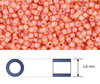 Toho - Treasure - 11/0 - Inside Color Jonquil & Peach Lined (5 gramos)