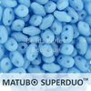 Cristal Checo - Superduo - 2,5x5mm - Opaque Blue Turquoise (10 gr.)