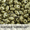 Cristal Checo - Superduo - 2,5x5mm - Opaque Ultra Luster Green (10 gr.)