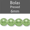 Cristal Checo - Bola - 6mm - Pearl Prairie Green (25 Uds.)