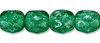Cristal Checo - Facetada - 4mm - Frosted Snow Emerald (50 Uds.)