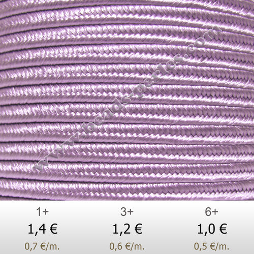 Textil - Soutache-Rayón - 3mm - Pale Lilac (Lila Pálido) (2 metros)