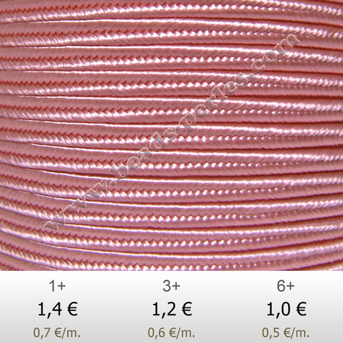 Textil - Soutache-Rayón - 3mm - Light Pink (Rosa Claro) (2 metros)