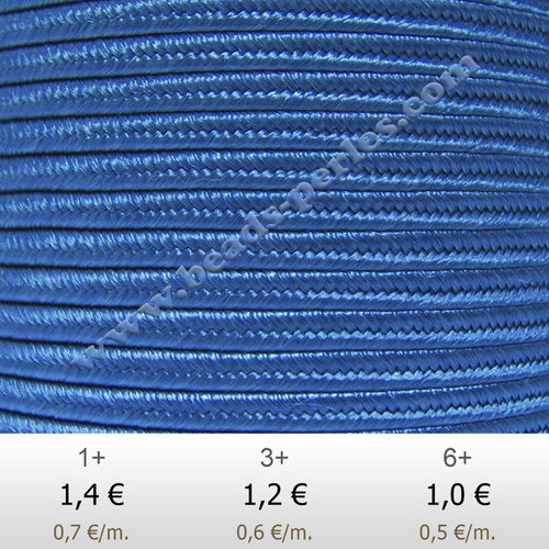 Textil - Soutache-Rayón - 3mm - Teal (Azul Verdoso) (2 metros)