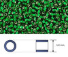 Toho - Treasure - 11/0 - Silver-Lined Green Emerald  (5 gramos)