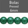 Cristal Checo - Bola - 6mm - Marbled Green (25 Uds.)
