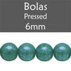 Cristal Checo - Bola - 6mm - Marbled Blue (25 Uds.)