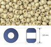 Toho - Rocalla - 8/0 - Permanent Finish - Matte Galvanized Aluminum (10 gramos)