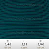 Textil - Soutache-Poliester - 3mm - Dark Teal (Azul Verdoso Oscuro) (2 metros)
