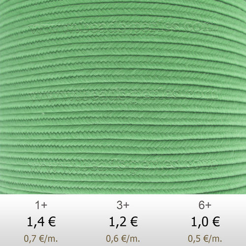 Textil - Soutache-Poliester - 3mm - Mint (Menta) (2 metros)