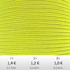 Textil - Soutache-Poliester - 3mm - Limón Neón Flúor (2 metros)