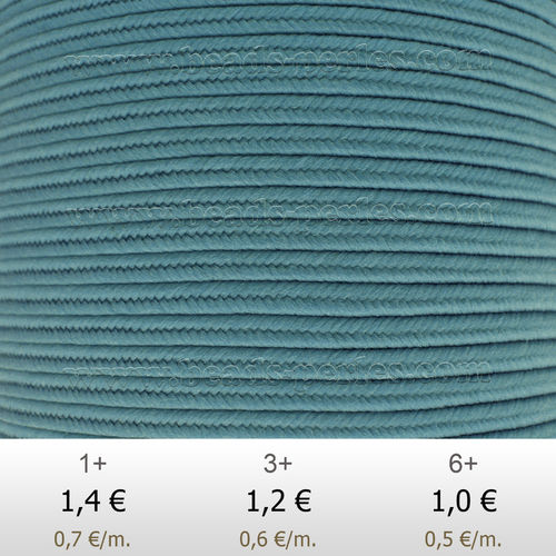Textil - Soutache-Poliester - 3mm - Blue Storm (Azul Tormenta) (2 metros)